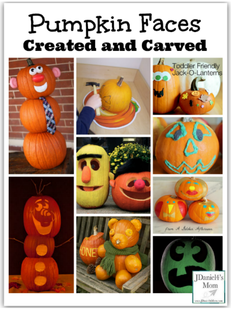Pumpkin Faces Created and Carved