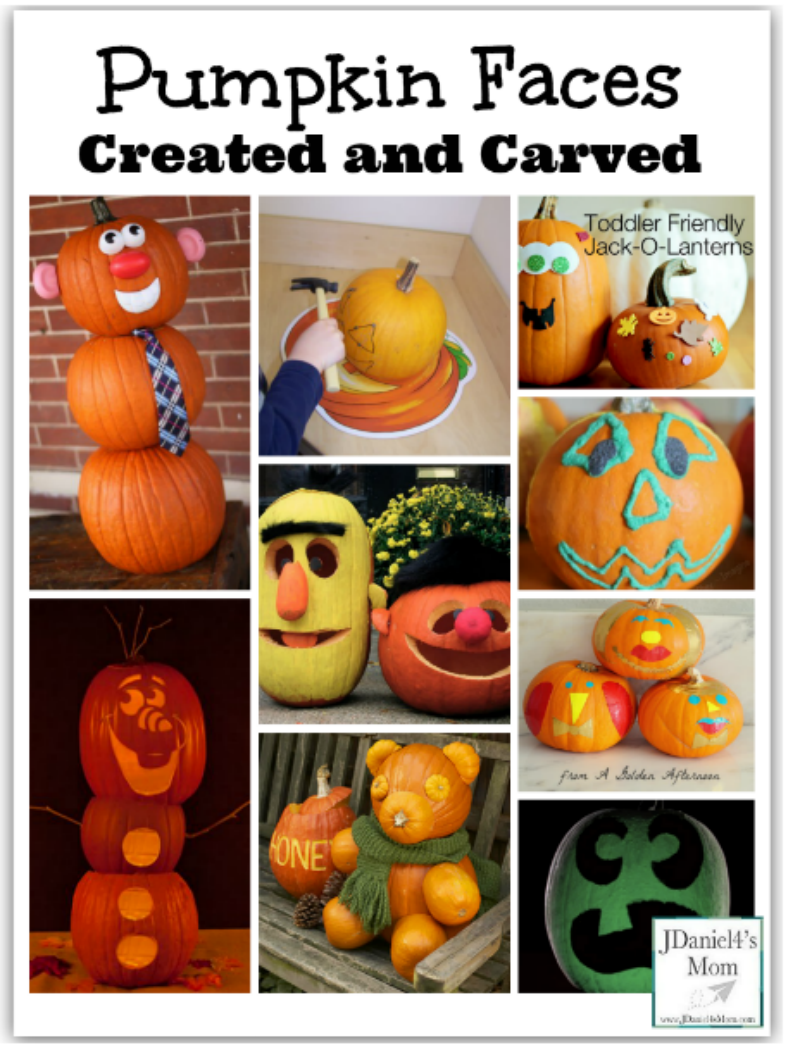 cute painted pumpkin faces