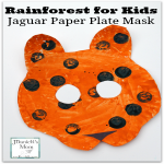 Rainforest for Kids -Jaguar Paper Plate Craft