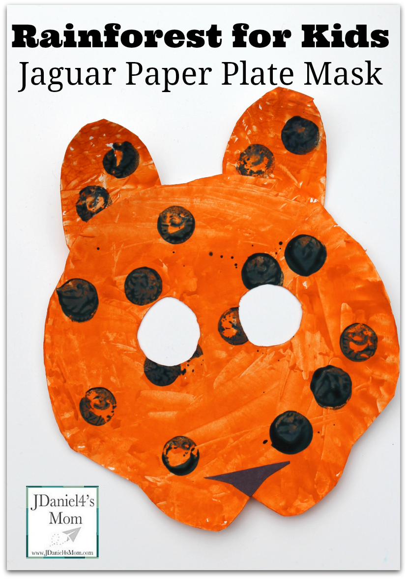Rainforest for Kids -Jaguar Paper Plate Craft
