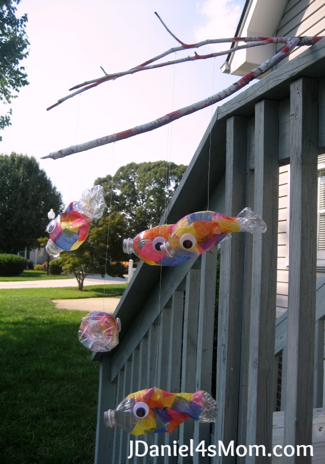 Pout-Pout Fish Recycled Fish Mobile