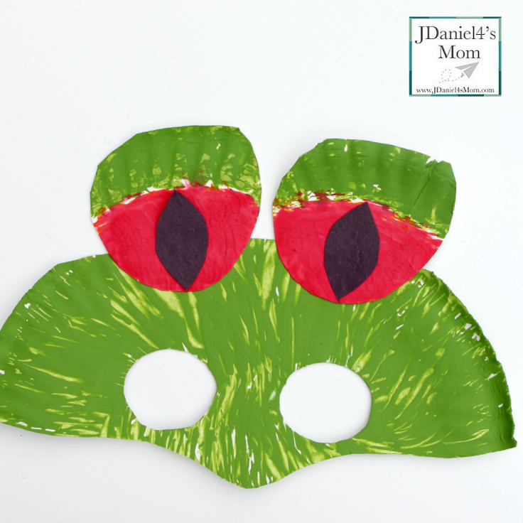 Red Eyed Tree Frog Rainforest Paper Plate Mask