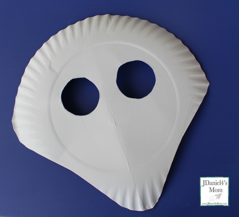 Paper Plate Shark Mask and Mask Template