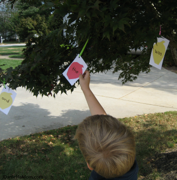 Sight Word Game Apple Tree Word Reading