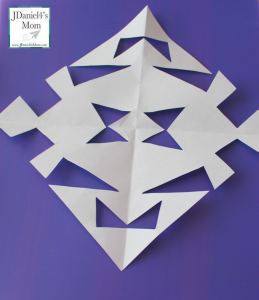 Snowflake patterns can easily be created with blocks. What a fun way to explore shapes!