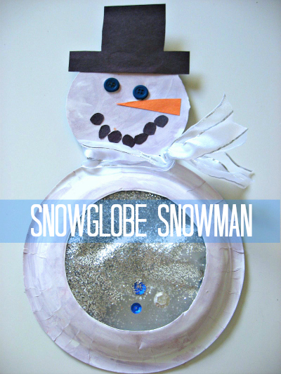 Contact Paper Snowglobe Craft - Crafty Morning