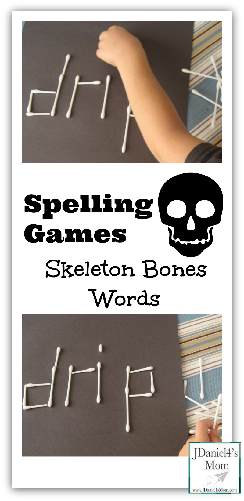 Spelling Games Skeleton Bones Words