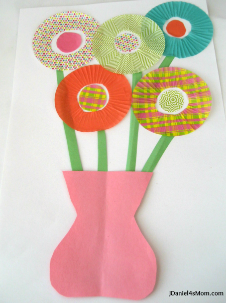 Fun Craft- Cupcake Liner Flowers