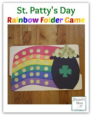 st pattys day rainbow folder game