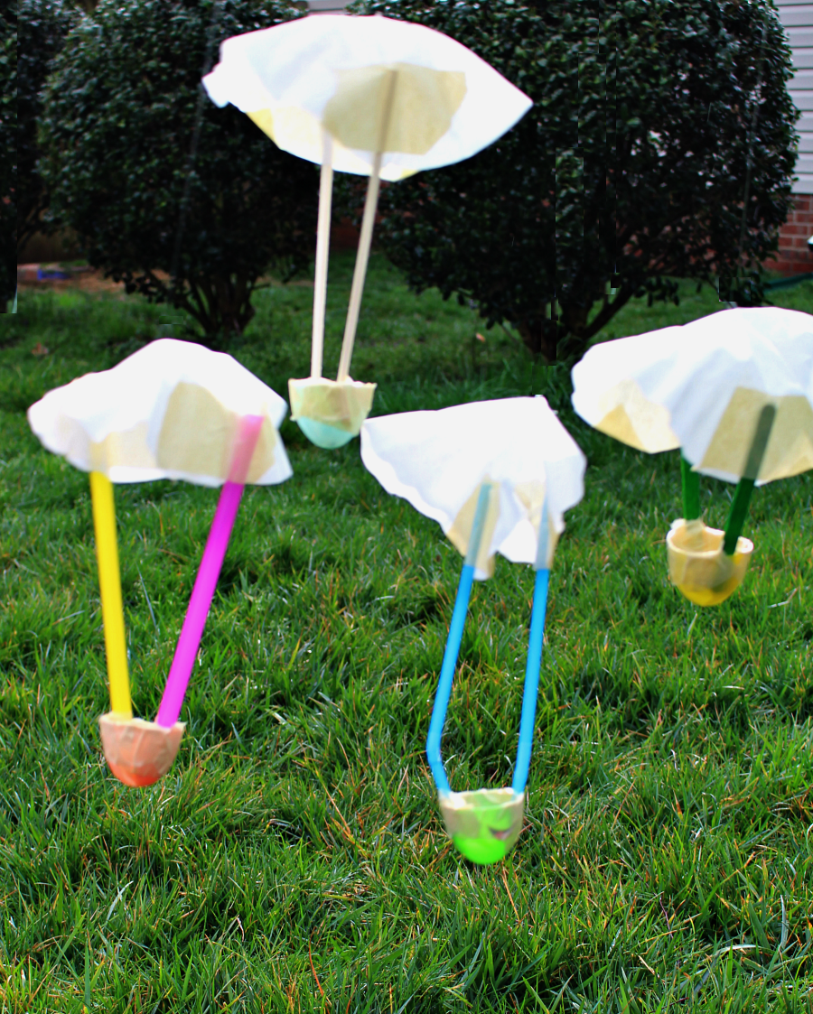 Science Experiments with Egg Parachutes - JDaniel4s Mom