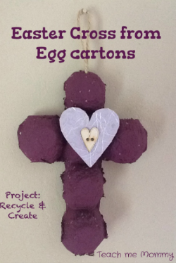 Easter Idea- Easter Cross from Egg Cartons