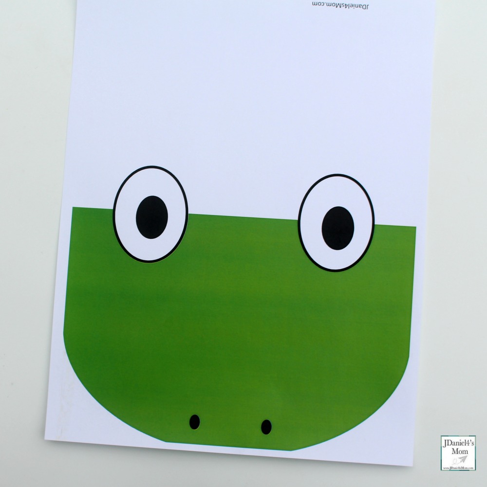Wide Mouthed Frog Craft Printable - This is what the printable looks like.