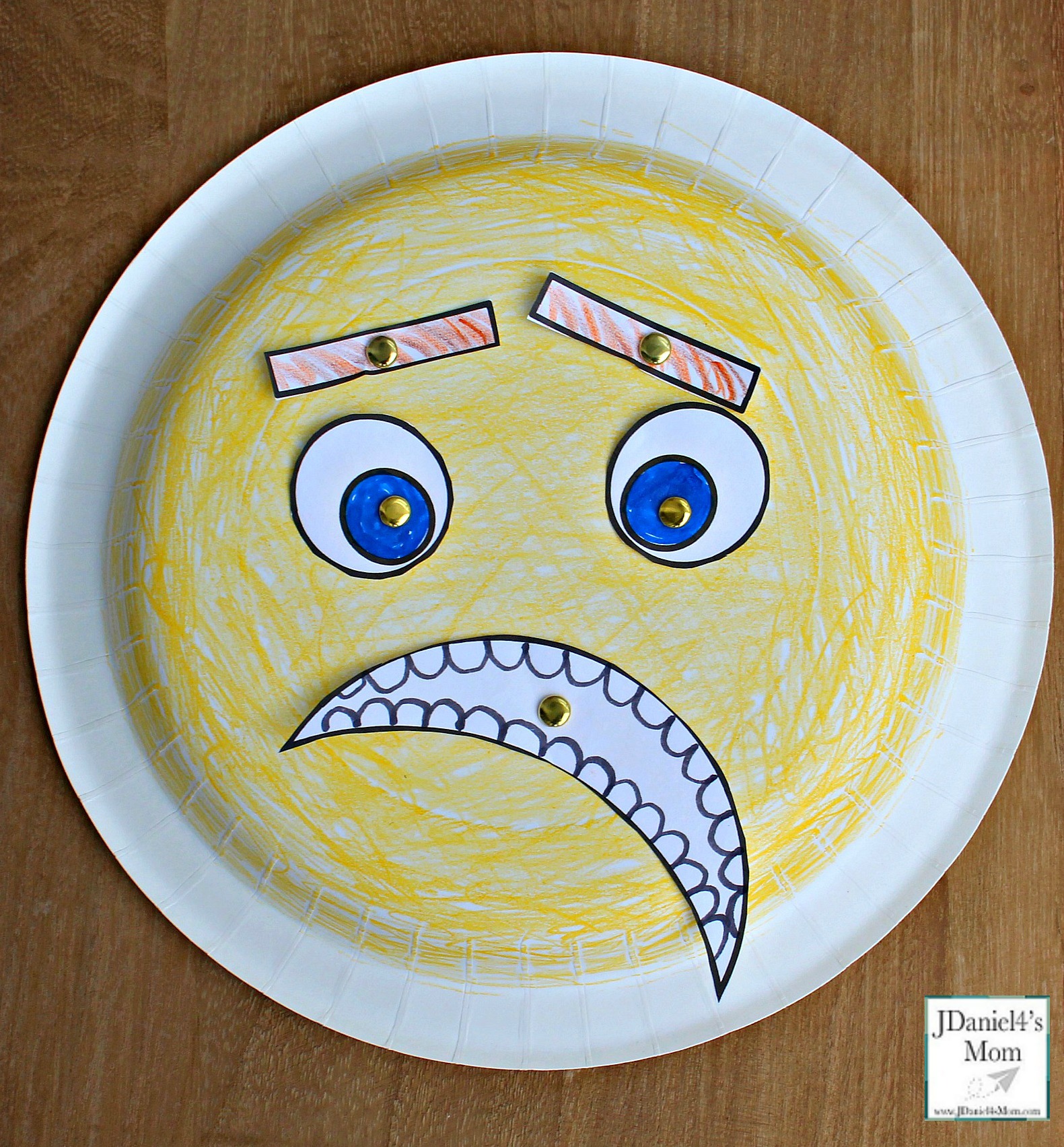 Emoji Feeling Faces Feeling Recognition Activity - The paper plate craft and activity is a fun way for children to learn and understand feelings. Children at home or students at school can learn about what each feeling looks like.